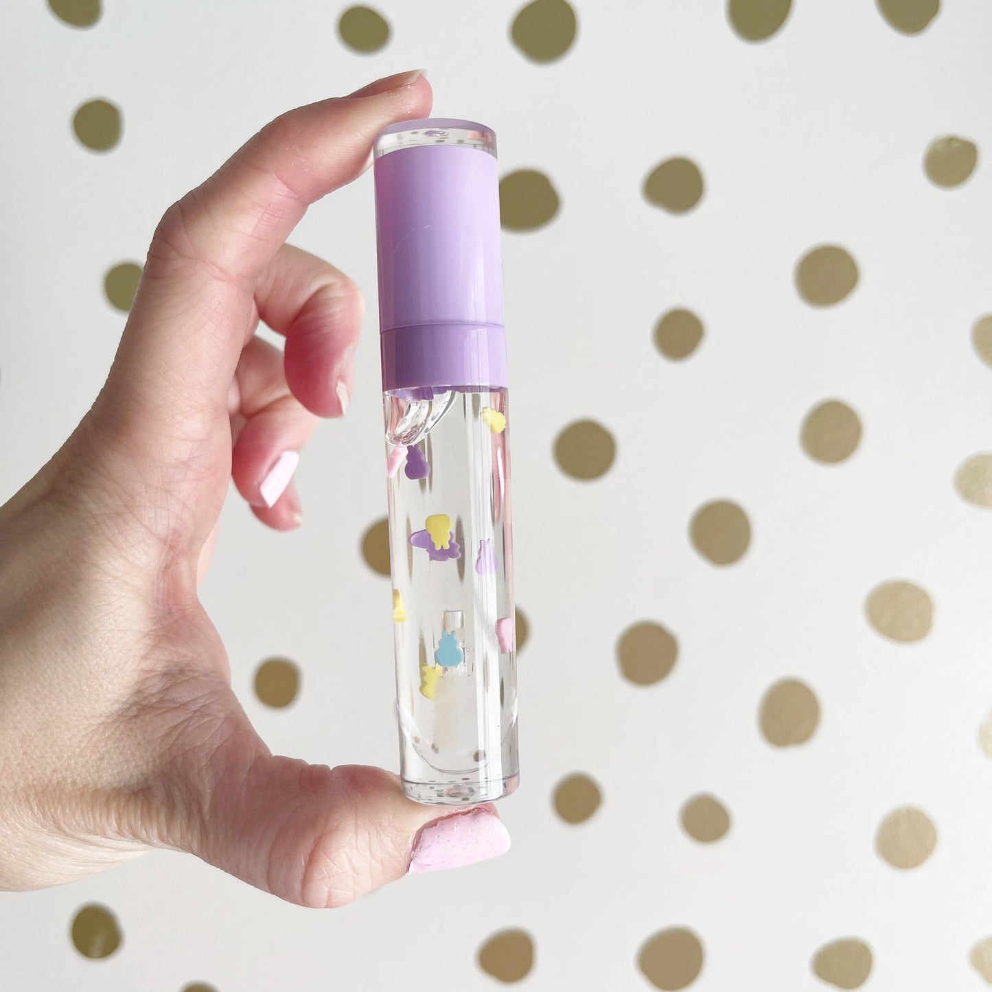 Pastel Bunny Lavender Wand Lip Gloss