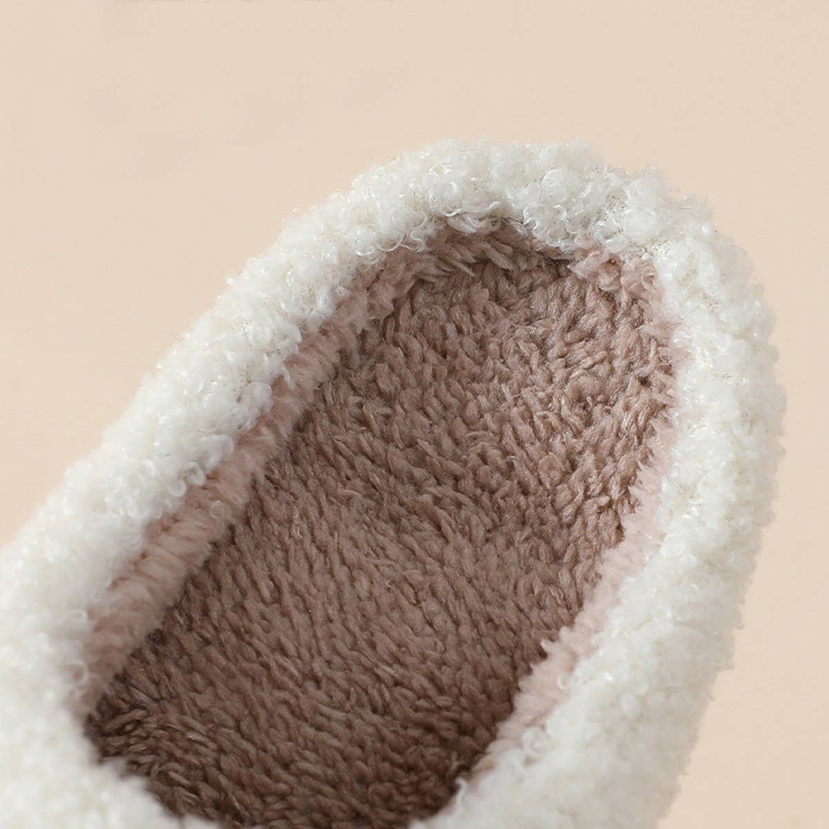 THUNDER EYE SMILING FACE LEOPARD PLUSH SLIPPERS_CWSHS0264