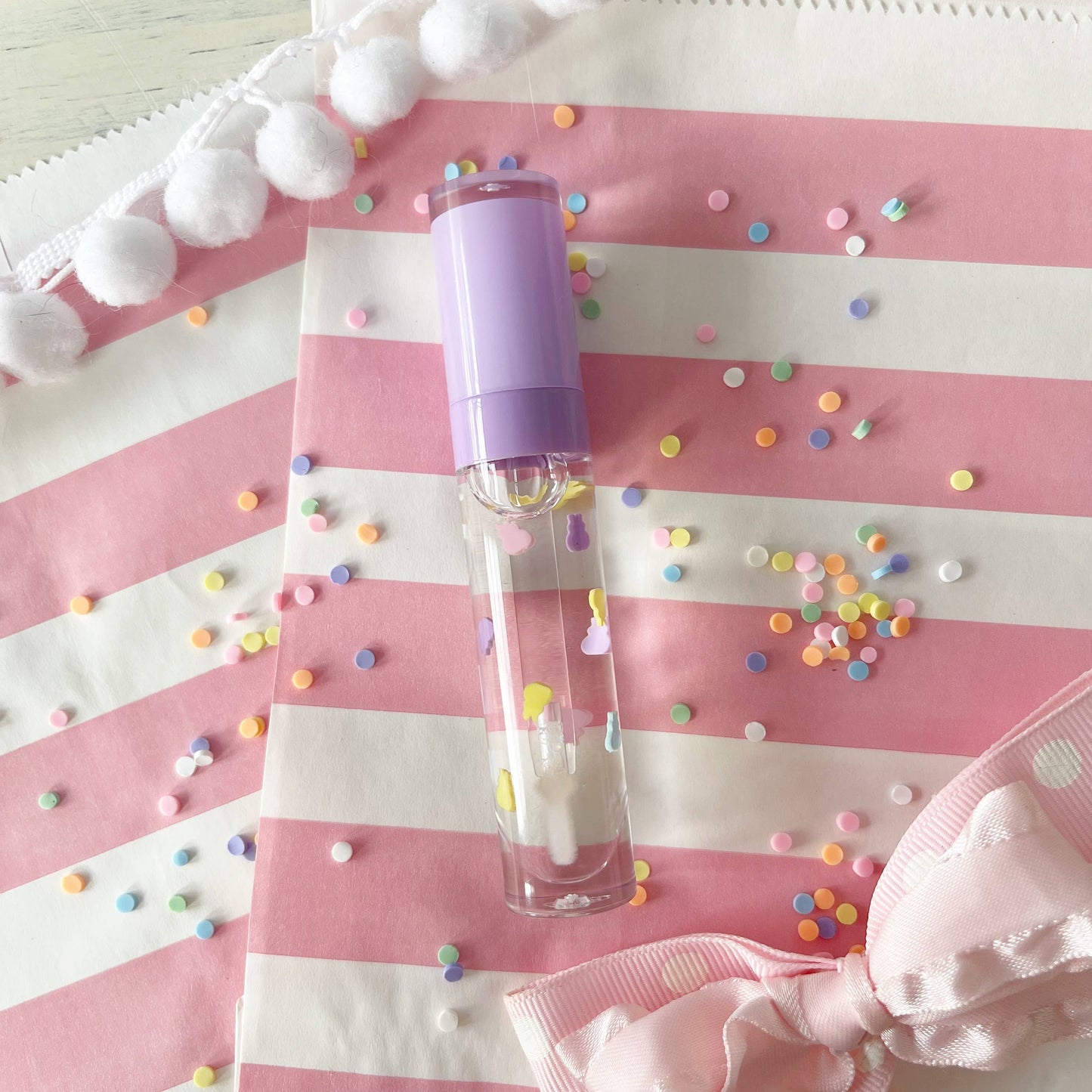 Pastel Bunny  Lavender Wand Lip Gloss