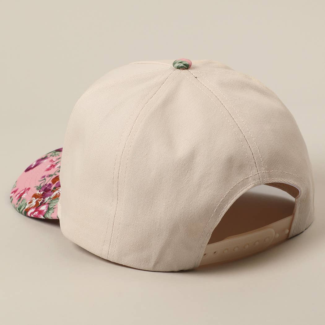 HOWDY Darlin' Embroidery Patch Floral Two-Tone Hat